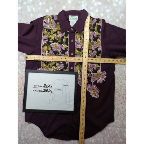 Vtg. Quacker Factory Womens S Floral Embroidered Button-Up Shirt S 100% Cotton - Picture 11 of 11